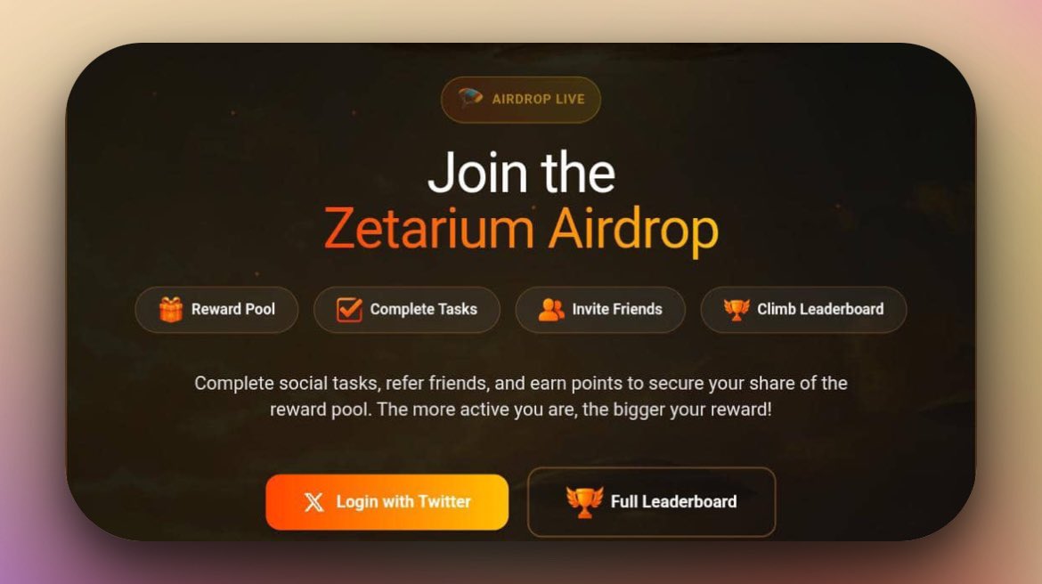 All you have to do is engage in comments using #Zetarium.

• Drop a comment with #Zetarium
• Reply to other comments with #Zetarium
• When someone replies back, both sides earn points

It works both ways and rewards real interaction, not spam.
<a href="/Zetarium_/">Zetarium</a>