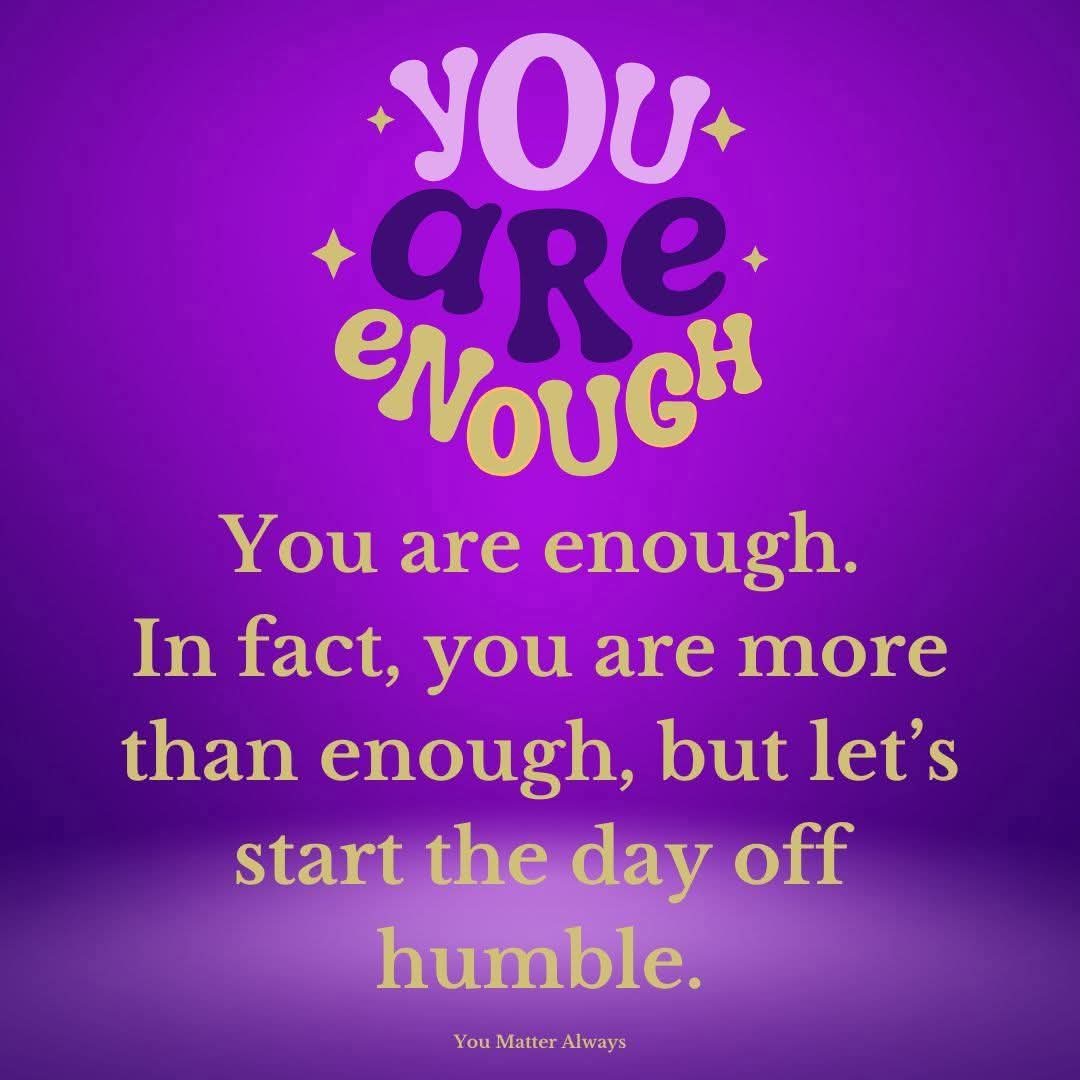 SuzieYMA's tweet image. A wee You Matter Always  #SelfWorthSaturday reminder that you matter too 💜🙏💜.
I know I go on and on and on 😉...about the importance of #selfworth and why it is very different to #selfesteem. Because our self-worth is constant and NEVER fluctuates, even if we think it does 💜
