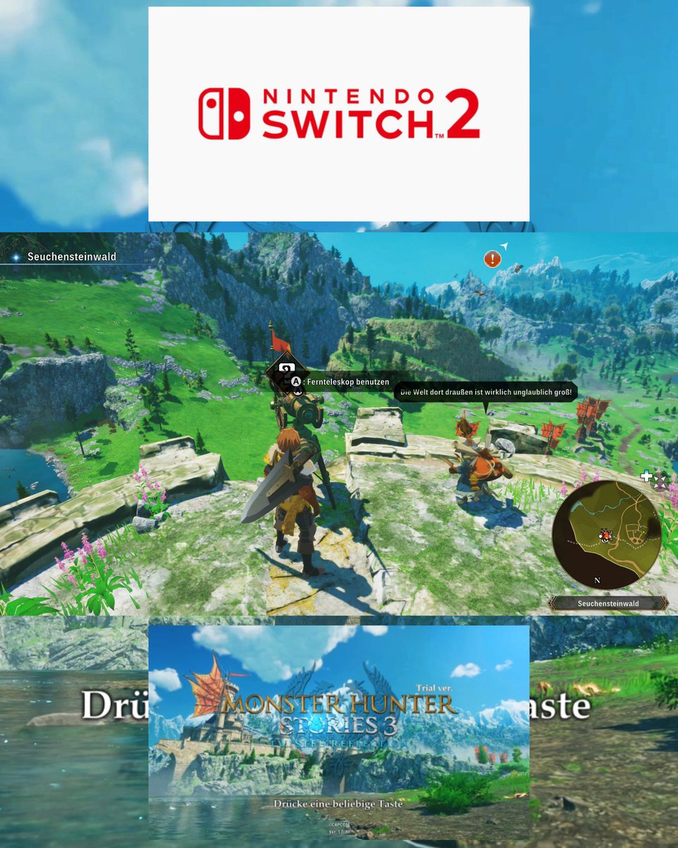 Dennis_RPGKING's tweet photo. #NintendoSwitch2 #MonsterHunterStories3 #Trialversion Spieltagebuch Update: Schloss Azuria, Sonnblüten-Ebene, Seuchensteinwald und Aschepass Siehe Bilder Yeah🙂 https://t.co/WuDYP2ab32