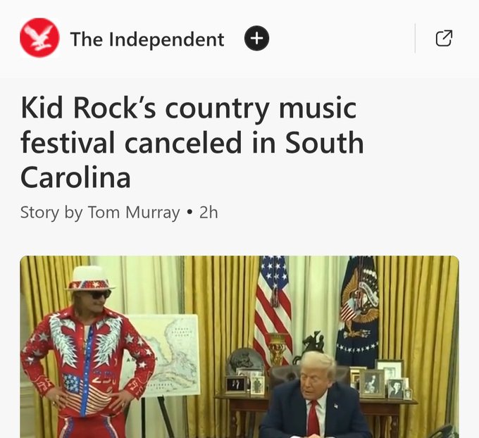 acnewsitics's tweet image. Hahahaha... Guess they found out Kid Rock likes to sing about "kids."