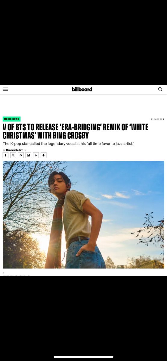 Biggest Remix Debuts by K-pop Soloists on Spotify:

1. White Christmas by V, Bing Crosby — 4.7M 🔥

2. 3D (Alternative Version) by JUNGKOOK – 2.8M
3. Dracula (Remix) by TAME IMPALA and JENNIE – 2.4M