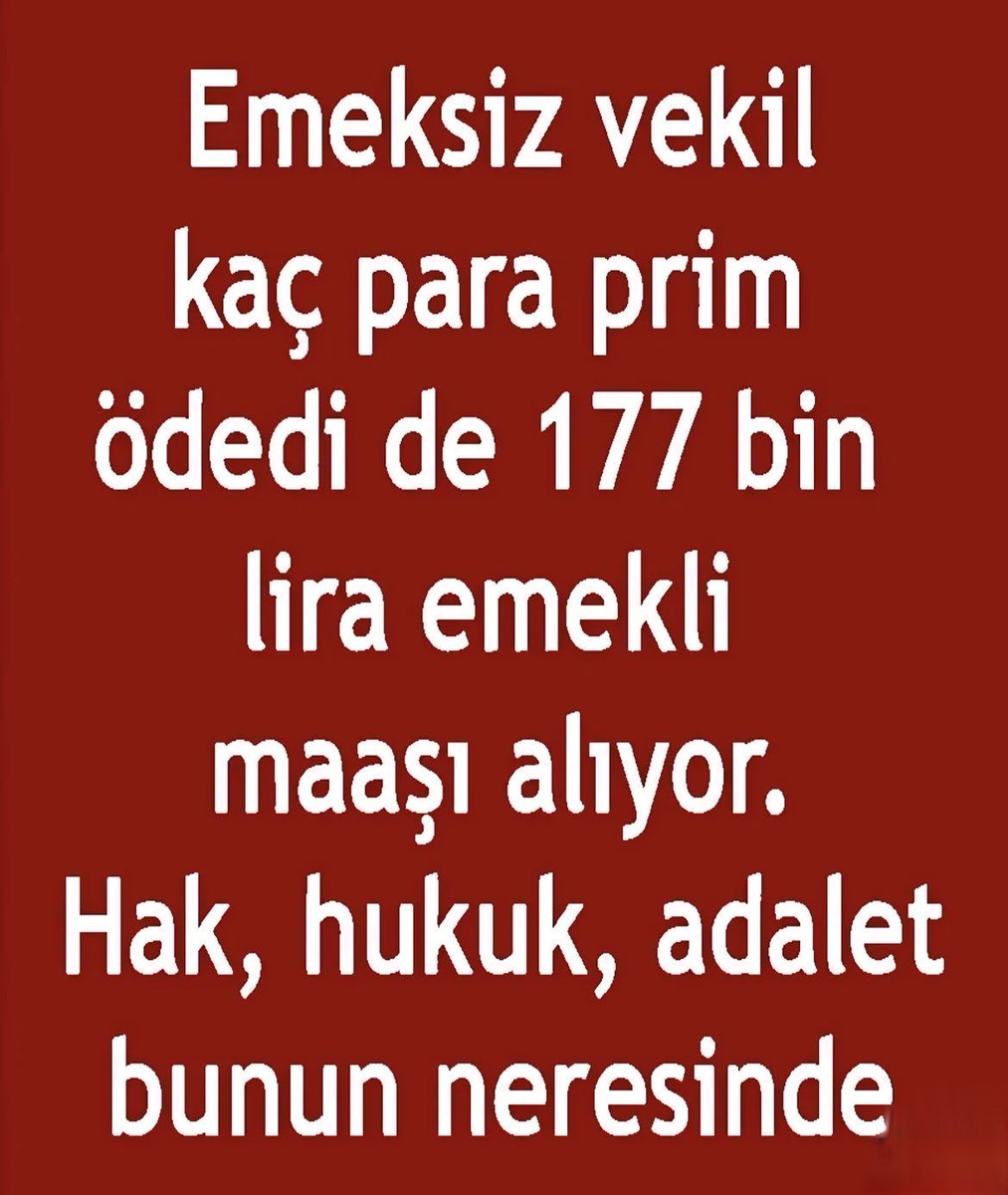 Ballı milletvekili emekliliği kaldırılmalıdır.‼️

#EmekliyePlanlıSefalet