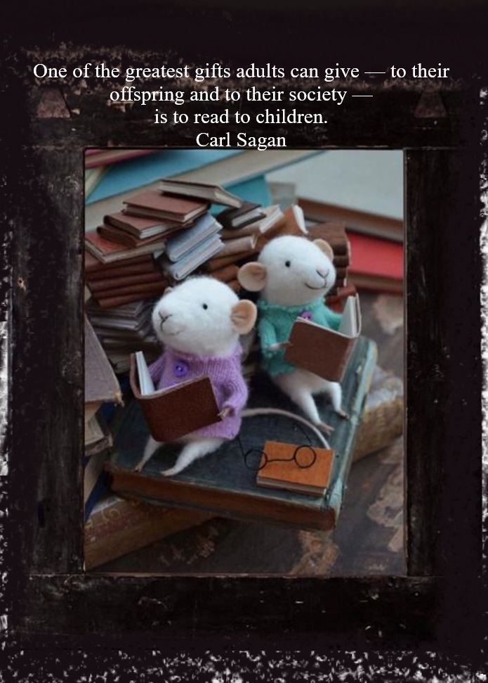 Knjiga_book's tweet photo. One of the greatest gifts adults can give—to their offspring and to their society—is to read to children. 
#CarlSagan 

#reading #readtochildren #carlsaganquotes #amreading https://t.co/CKwAK5w5me