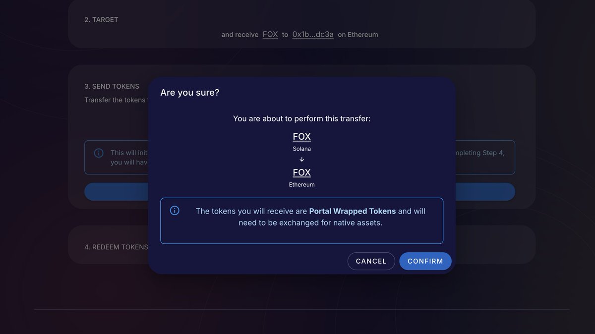 FoxCoinUS's tweet image. Answer is YES

Foxcoin is Bridging from Solana to Ethereum