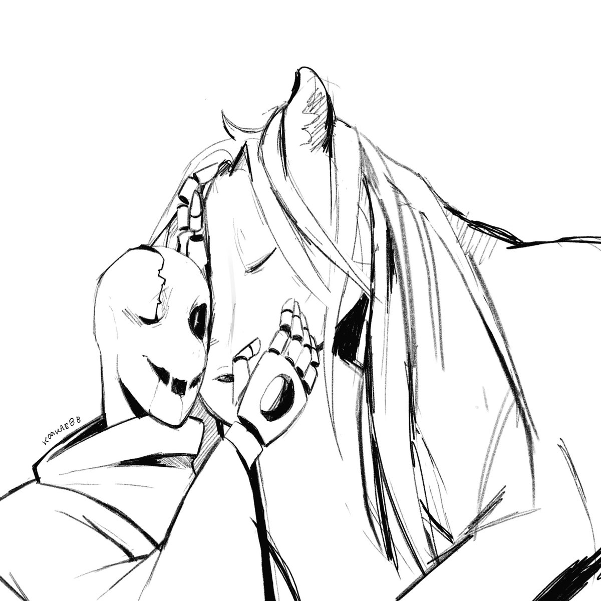 Sk3eBb's tweet image. Silly things 
#gaster #DELTARUNE #DeltaruneAU #undertale #undertaleAU #Undertail #undertaleAU #MYSTERY #artwork #Designs