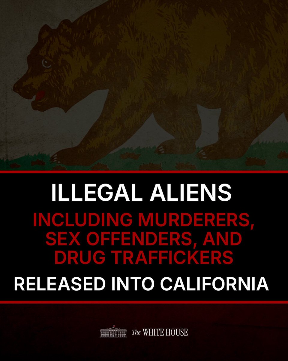 🚨 Illegal aliens including murderers, pedophiles, and drug traffickers have been RELEASED from jails into California communities