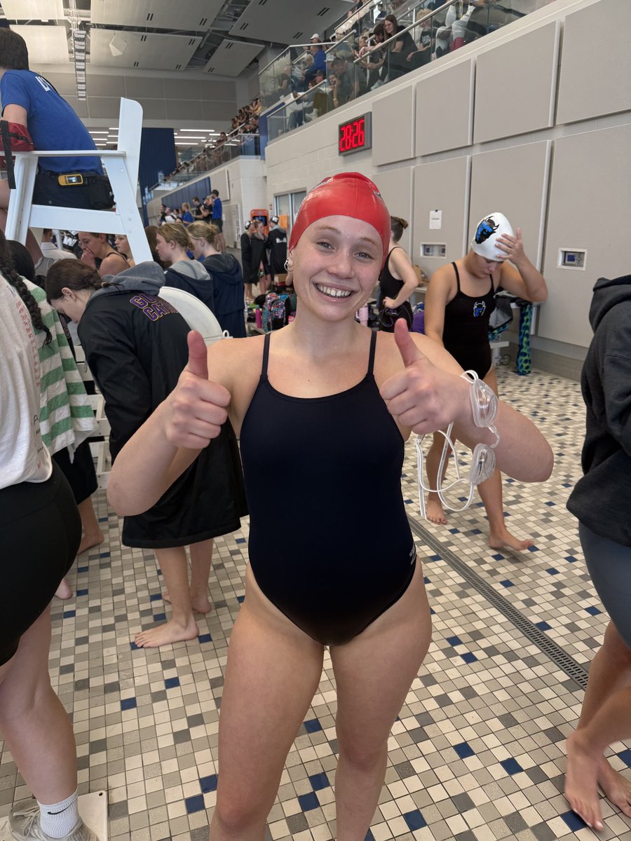 Morgan Rakestraw with an 11th place finish in the 100 Fly with a time of 1:09.05.