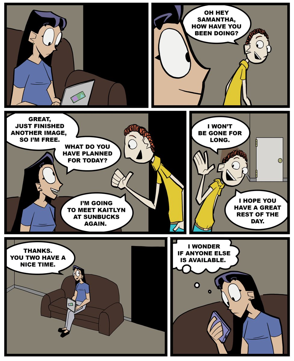 Samantha and Ben: 117

#digitalart #comics #webcomic #drawing #drawingart #illustrationart #2dart #ComicArt