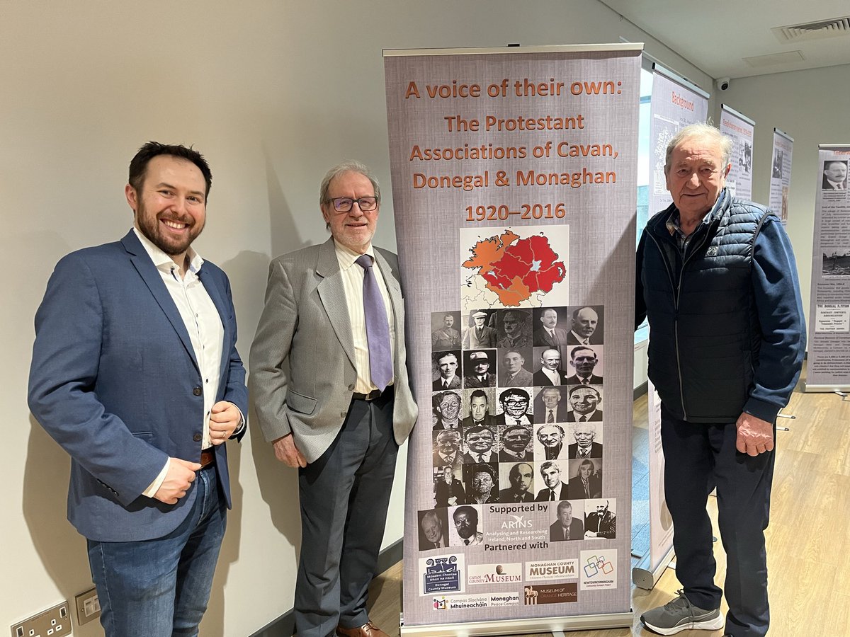 BecktonSamuel's tweet photo. The launch of the Protestant Association exhibition at the Monaghan Peace Campus, went great today, thanks in part to the Monaghan County Museum and funding from the @ArinsProject. We had approximately 70 people attend the launch, along with former Minister Heather Humphreys https://t.co/uTfDk8b5yt