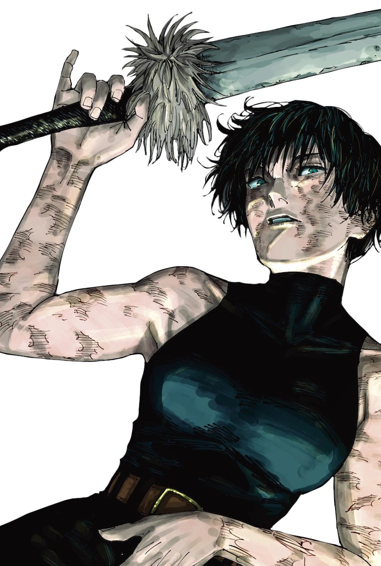 thyholysaint's tweet photo. @benkonroy I think this looks fine but if you want detailed scars I would suggest doing hatching like in the manga https://t.co/04DBanXvS0