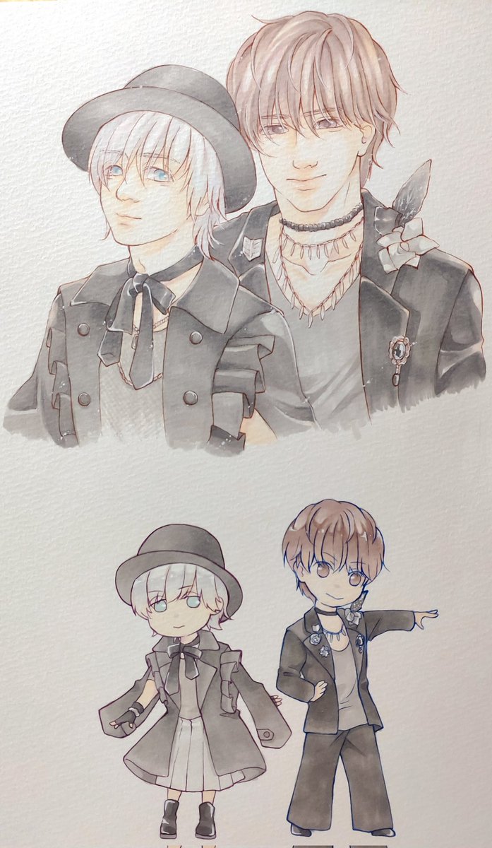 axscbt's tweet photo. アナログお絵描き練習。コピックが毎回ご無沙汰でマイナススタートになってしまうので反省。もっと継続的に描いていけるように頑張ります。 https://t.co/qTGtscXFmD