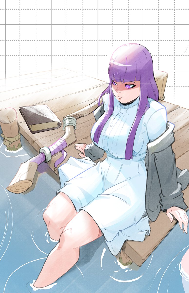 Fern, I’ve wanted to make a new Frieren fanart for a while.