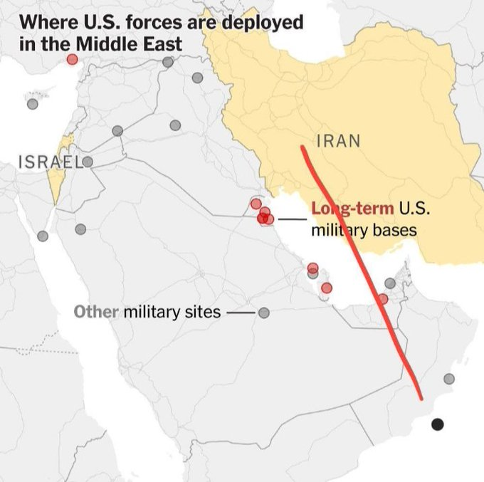 ImtiazMadmood's tweet image. Excellent post by the Persian analyst Shanin Moddares. I recommend you follow him:

🚨✍🏻Military Analysis of the Region

The United States, together with Israel, is planning a long-term military campaign against Iran; based on the initial assumption that the Iranian regime will,…