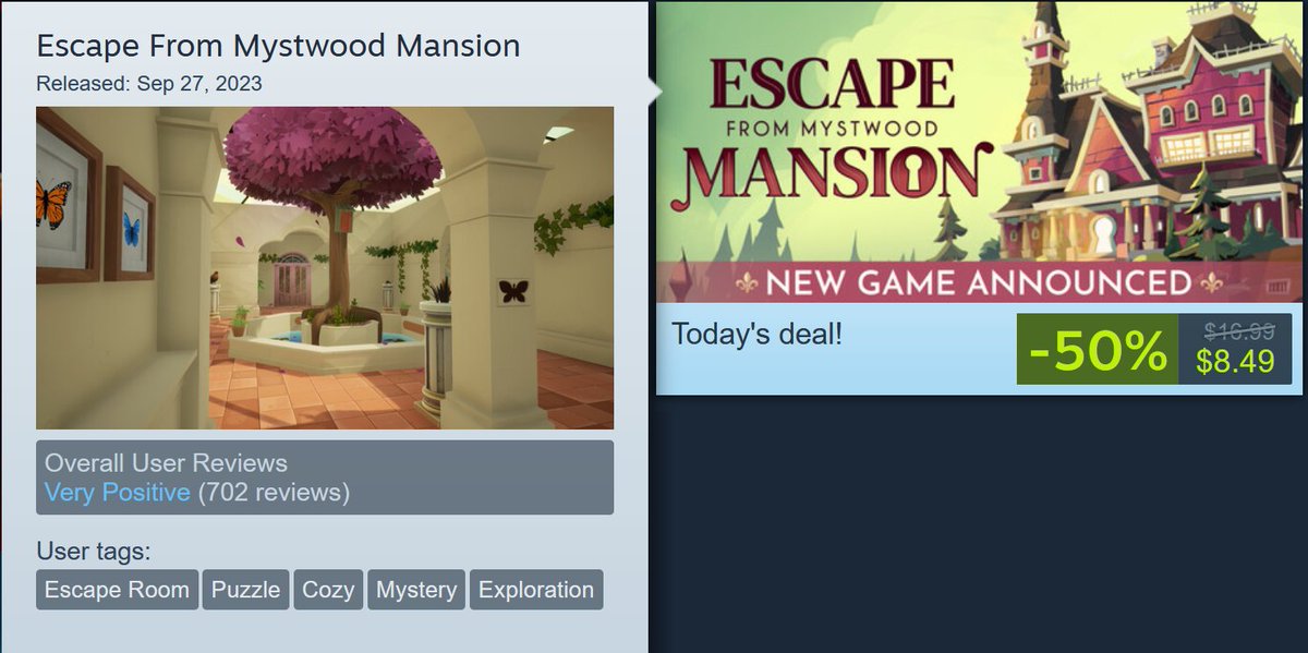 Lost Sock Studio 🧩Escape From Mystwood Mansion🧩 tweet media