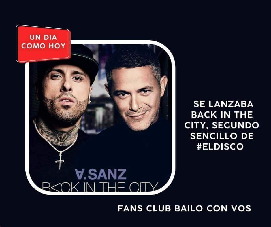 bailoconvosok's tweet photo. Un día como hoy en 2019 se lanzaba Back in The City, segundo sencillo de #ElDisco #BackInTheCity #AleSanzNickyJam #SanzFeatNickyJam #SANZ #AlejandroSanz #NickyJam #EfeméridesSanzeras #Recuerdos #Efemérides #UnDíaComoHoy
@AlejandroSanz
@NickyJamPR https://t.co/o7CKEsd76o