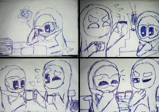 Secret_draw2's tweet photo. A mini #basalent comic 'cuz I'm bored jeje #fallguysart https://t.co/aLAze5Lnxx