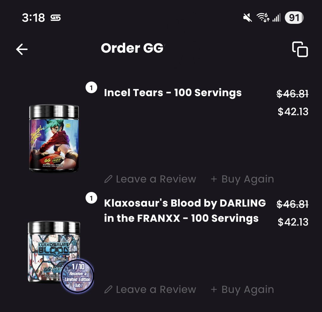 NEW GSUPPS ORDER HUZZAH 🎉