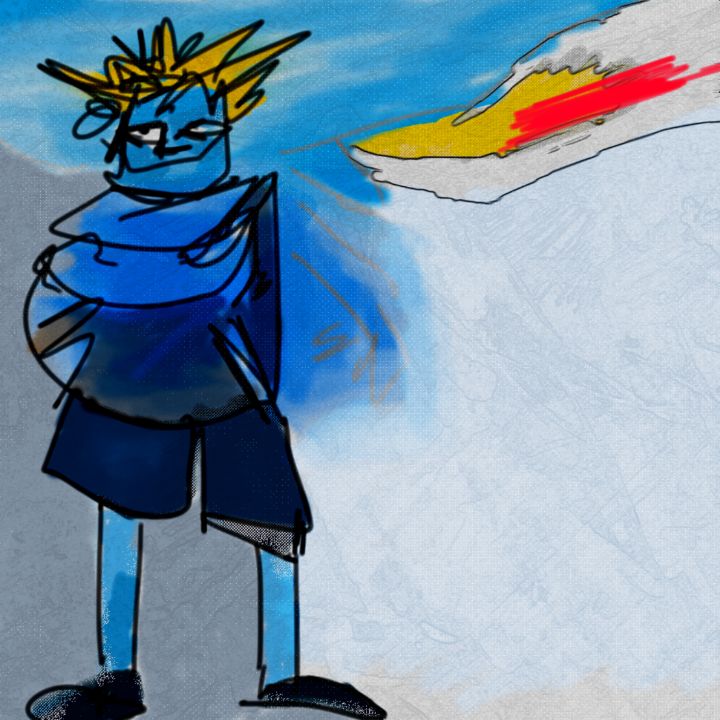 mrjohnalamo's tweet photo. Art of the Day! "Blue Resolve". Buy at: https://t.co/ocGgQ0MaXt https://t.co/kuoj50O9zM