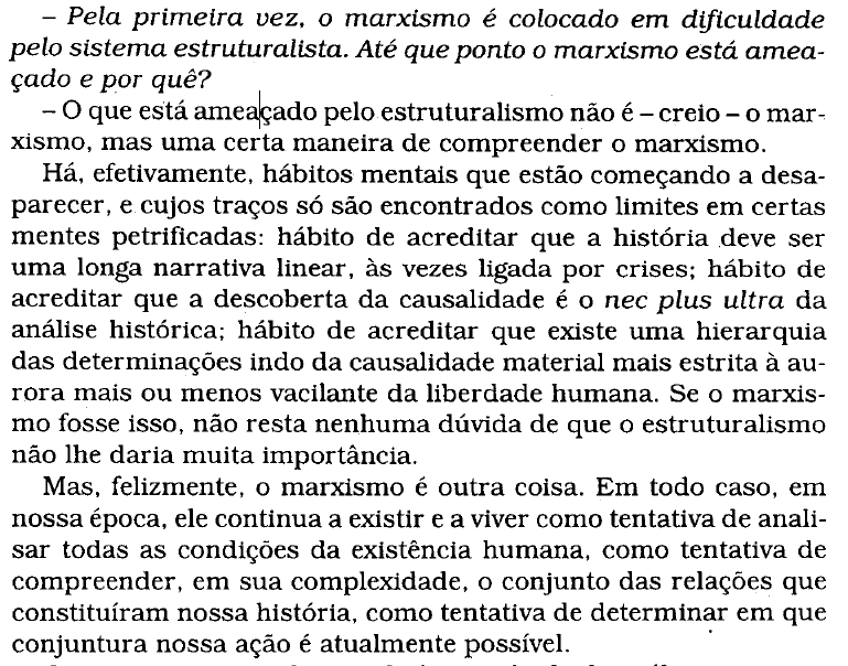 Foucault em 1967, sobre estruturalismo e marxismo