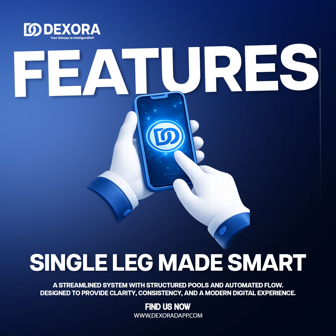 dexoradapp's tweet photo. DEXORA brings a modern and structured approach with its Single Leg System, designed to make participation simple, organized, and transparent.

🌐 https://t.co/dcNmvmsGuN

#Dexora #DexoraFeatures #SingleLegSystem #SmartStructure #DigitalPlatform #PoolBasedSystem #TransparentModel https://t.co/cF3q1ConrF