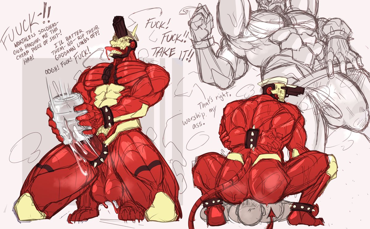 Sketchdump of Satan from the P. Place

I need to sketch him again soon