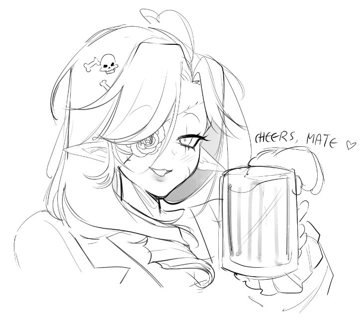 CXPTAINS_H's tweet image. 🍻✨~ 

#pirate #fanart #oc