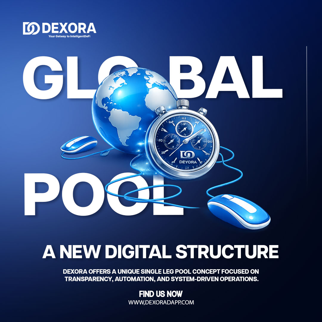 dexoradapp's tweet photo. DEXORA introduces a modern Global Single Leg Pool System designed to bring simplicity, transparency, and automation into one unified platform.

🌐 https://t.co/dcNmvms8Ff

#Dexora #GlobalPool #DexoraGlobal #SingleLegSystem #DigitalPlatform #SmartStructure #TransparentSystem https://t.co/4qCRgwV2fZ