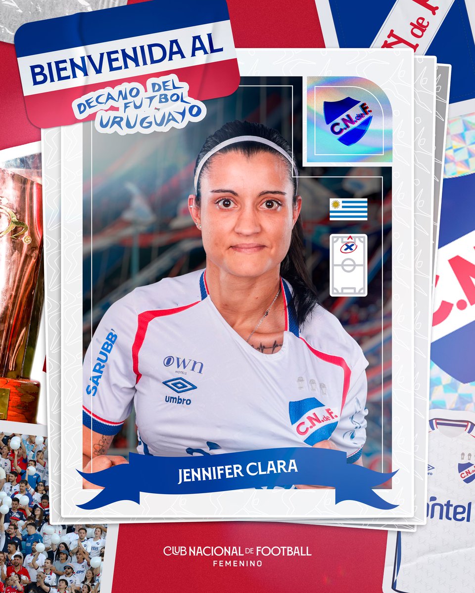 Bienvenida Jeny🫶🏼

Jugadora, goleadora, hincha 💪🏼

Jenifer Clara jugará en Nacional en el 2026 🙌🏼

¡Vamos Nacional Jeny! 🔵⚪️🔴