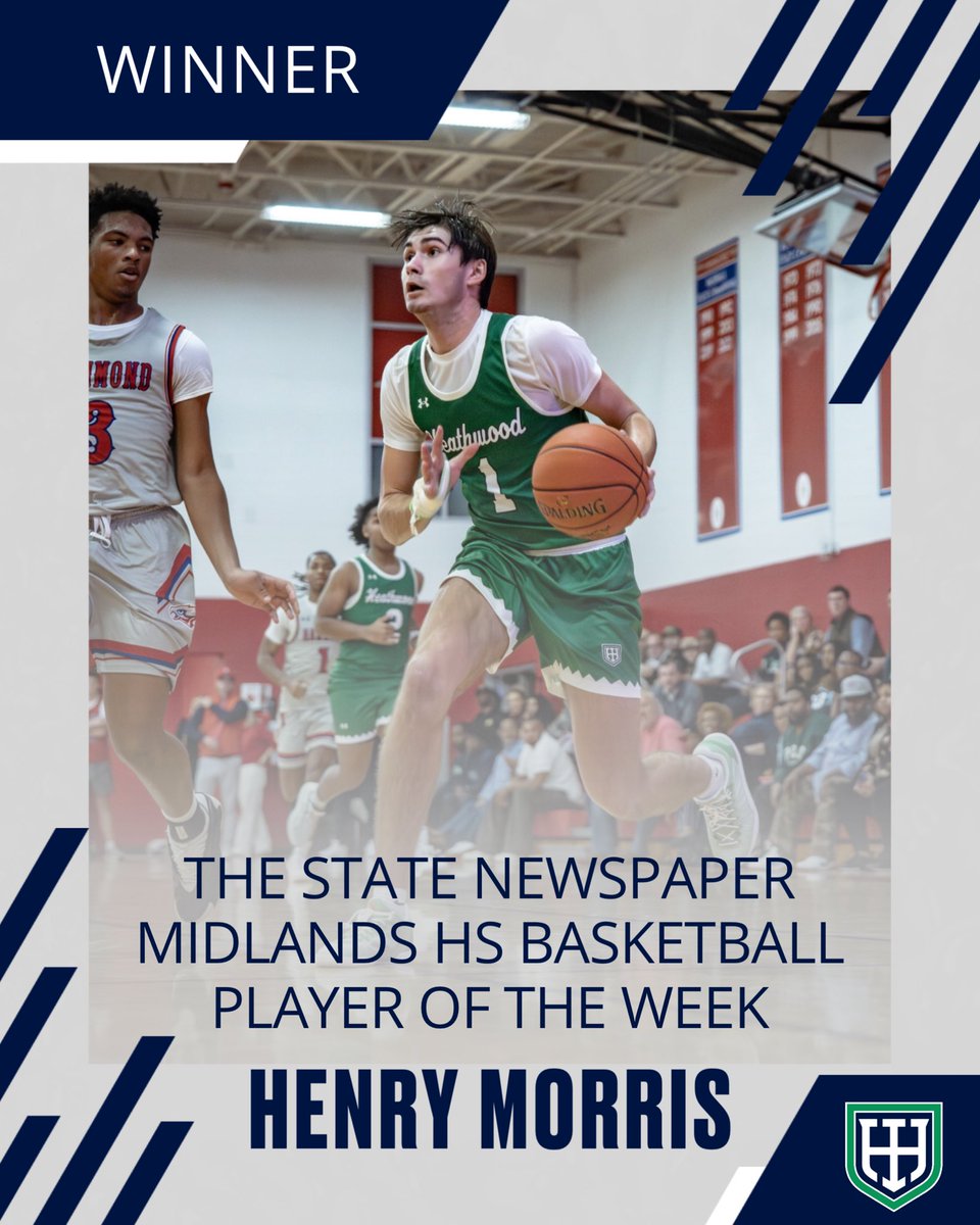 AthleticsHHES's tweet photo. CONGRATS to @HHESMBB player Henry Morris ‘26 on winning The State Newspaper Midlands High School Basketball Player of the Week for the week of 1/26!

#GoHall https://t.co/BqATmUZstC