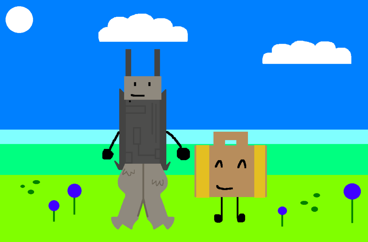 lobsterfanboy's tweet photo. day 23 of drawing suitcase everyday until she has merch again #chaircase 
js paint doodle https://t.co/MRjDcpsu5u