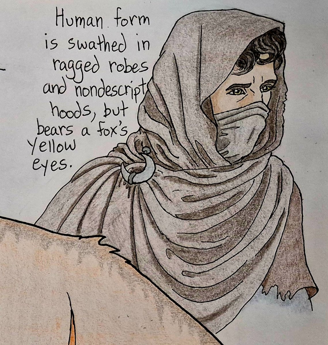 AuthorAlesa's tweet image. Another Entity artwork. This is Clarion, the fox Entity of tricks, stealth, and strategy.

#Worldbuilding #bookcharacter #characterart