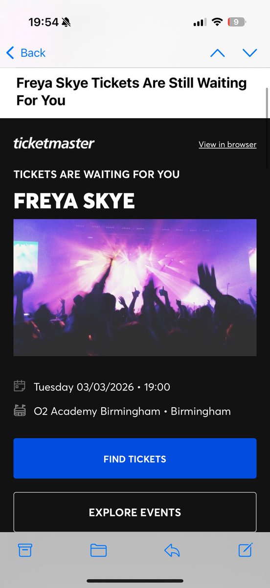 Paulkez's tweet photo. @TicketmasterUK why send that when no tickets are available ?? https://t.co/7eReEFxjPl