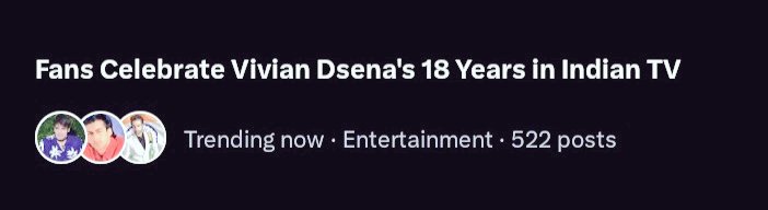 Fans celebrate not just years, but a remarkable legacy
Bina Plan je bh trending p aa hi jate #VivianDsena 

#VDians #18yearsofVivianDsena 
#18YearsOfVivianMagic