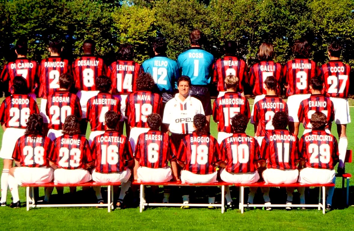 Need more squad photos like this. 

AC Milan 1995
