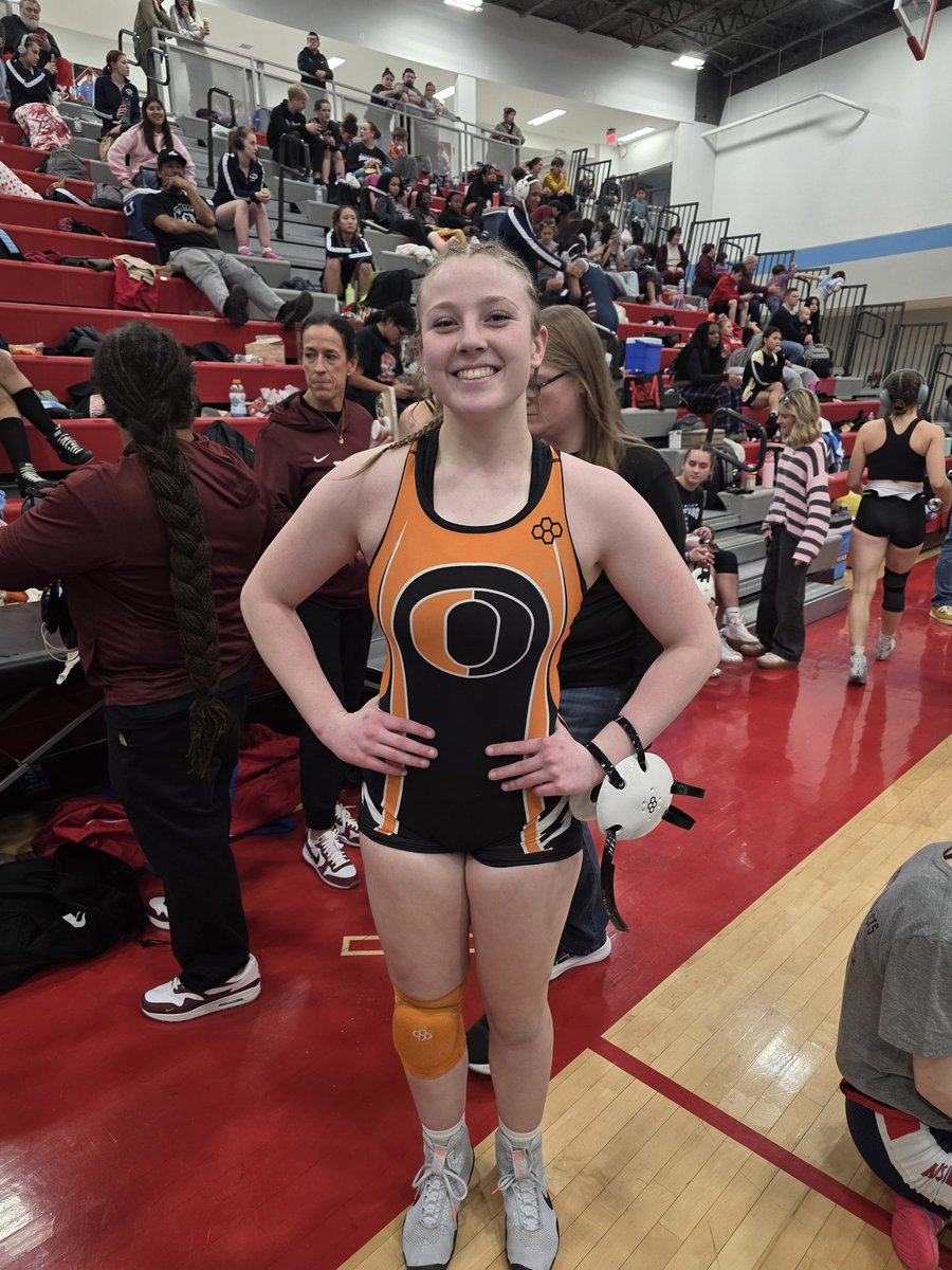 With a win in the semifinals, Andie Jo Gibson has punched her ticket to state! As a junior, Andie Jo is now a 3-time state qualifier!

#LadyOWrestling
#FindAWay