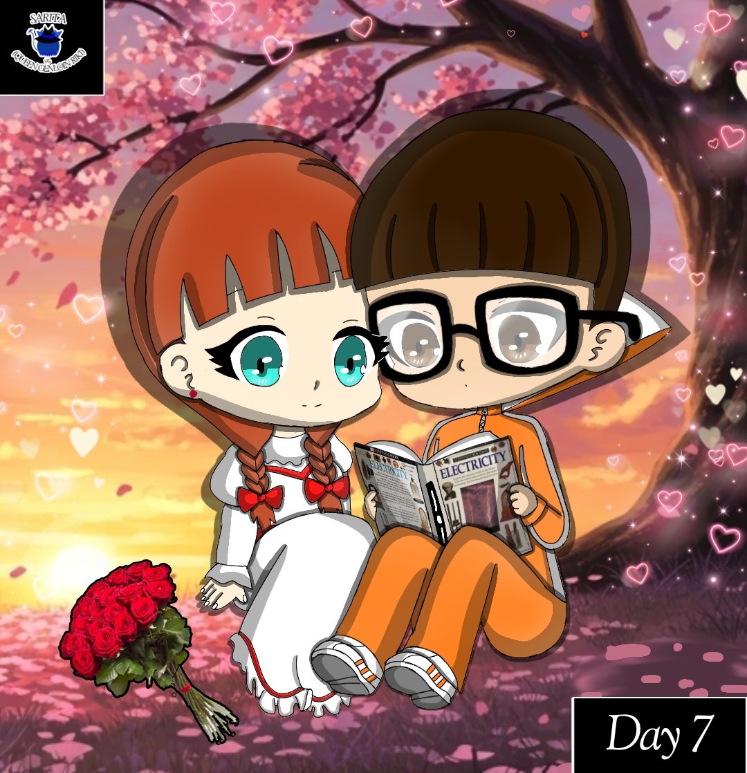 SayloinRiki's tweet photo. Loveruary 2026 - Day 7
.
.
#despicableme #vectorperkins #vector #annabelle #annabelledoll #dolly #theconjuring #theconjuring2 #cute #readingbook #squareglasses #whitedress #loveruary2026 #day7 #digitalart #animeart #chibiart #coupleart #picsart #shipart #fanart #artwork https://t.co/qDEL3CkVk7