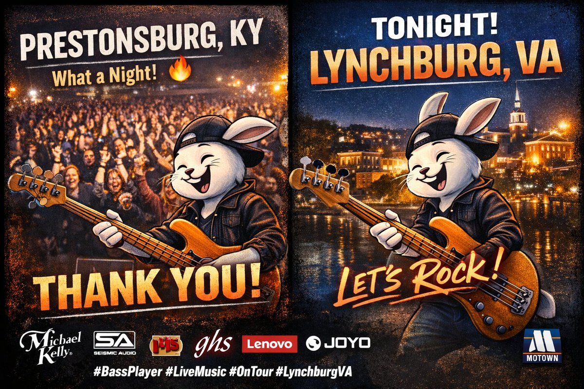 Prestonburg, KY you were 🔥 last night. What a crowd, what a vibe. Thank you for bringing the energy and singing every word with us.

Now we roll into Lynchburg, VA tonight and we’re ready to do it all over again. Same groove. Same heart. Let’s make it special.

Grateful to be