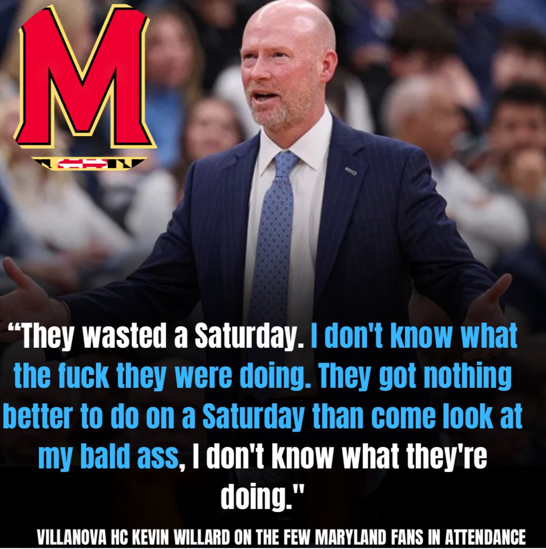 Villanova HC Kevin Willard when asked about the few Maryland fans who showed up to boo him today: 😂😂😂😂

(Quote via <a href="/NolanRogalski/">Nolan Rogalski</a>)