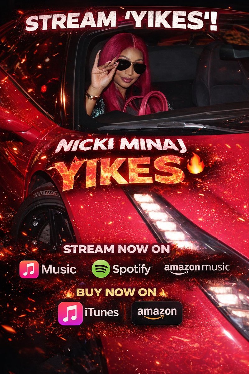 LuckmanajC's tweet photo. Today makes 6 years of Nicki Minaj Releasing Yikes π Letβs celebrate the anniversary the right way! Stream Yikes all day on Apple Music & Spotify, and make sure to BUY on iTunes and Amazon Musicππ
#Yikes #NickiMinaj #Barbz #StreamYikes #BuyYikes https://t.co/AC32xg9n2o