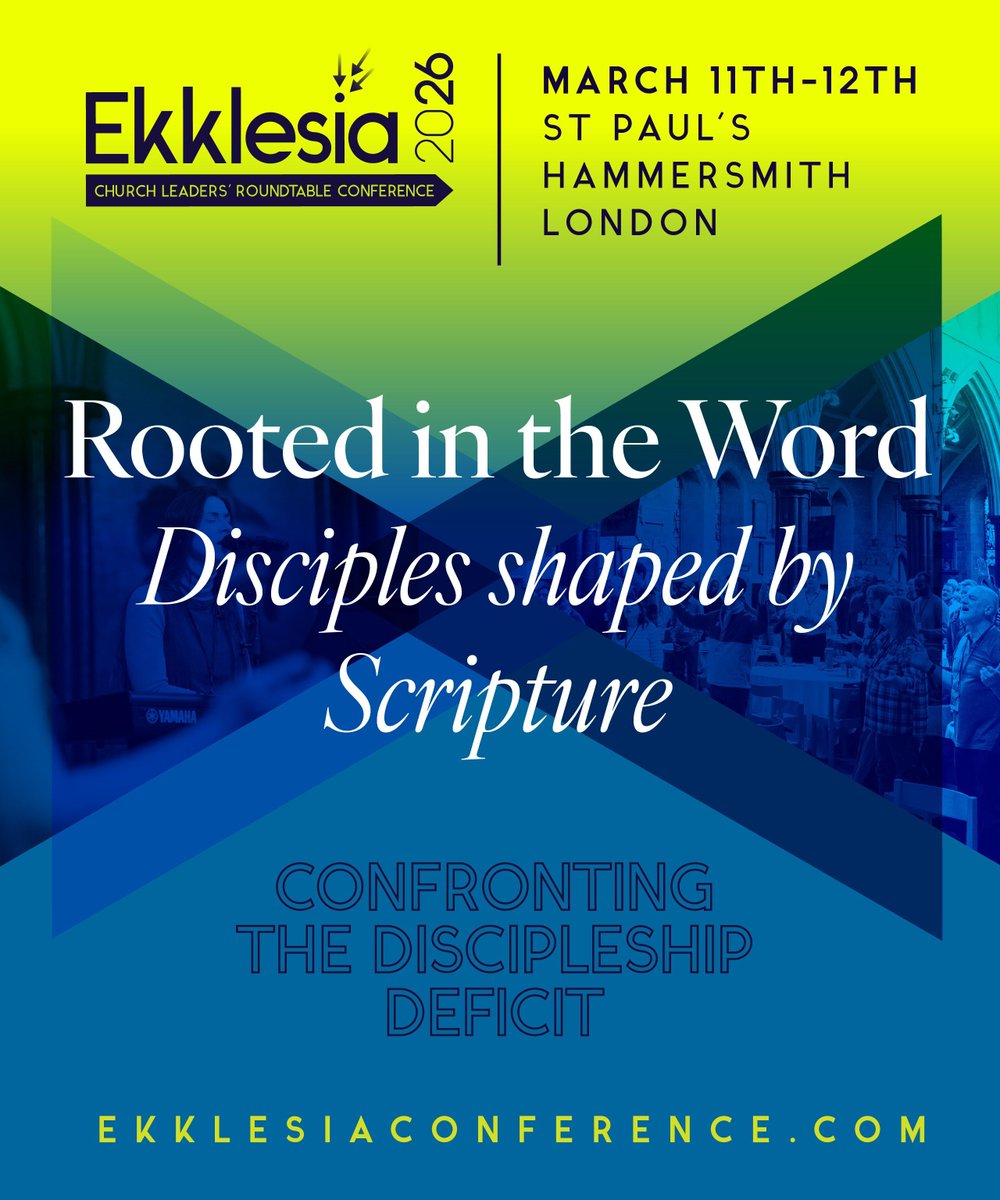 SJInews's tweet photo. How do we form disciples whose lives are shaped more by Scripture than by the noise of culture?

At Ekklesia we’ll be reflecting on what it means to be deeply rooted in the Word as we confront the discipleship deficit. 

11–12 March | St Paul's Hammersmith
https://t.co/CnVcTqbDbi https://t.co/M60Z2hRQY0