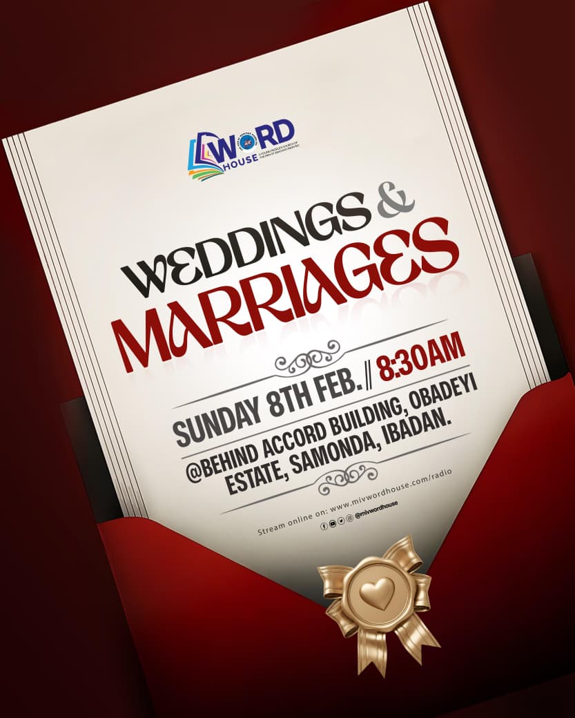 tell_dko's tweet photo. @SpiricocoNg Love is the thread that weaves two hearts together, but marriage is the fabric that strengthens the bond.💕
You've got wedding dreams or marriage goals? 🙈 Let's talk about them.😁
Tomorrow's service is a full package 😍 and shouldn't be missed! 🙅🏾♀️
#RelationshipSunday
#wedding https://t.co/xLmBS9ItYj