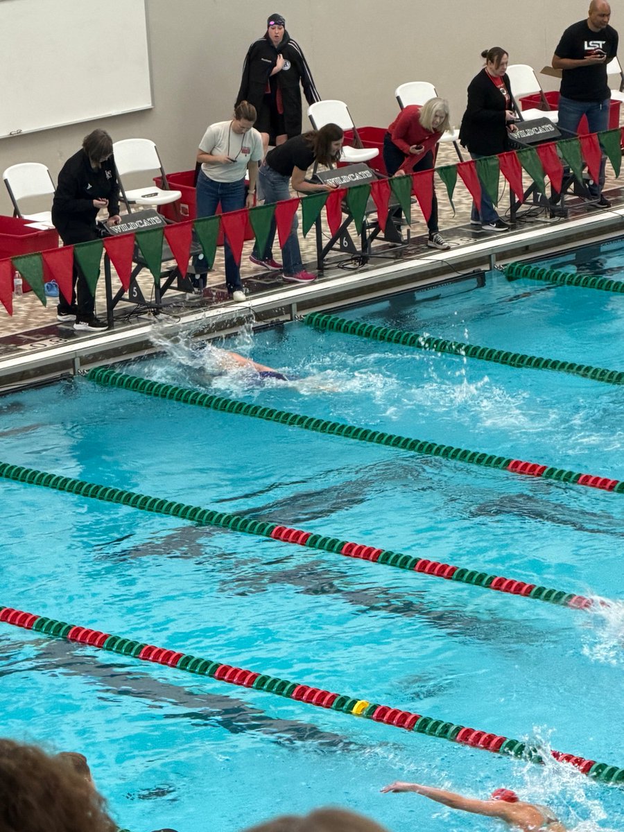 Katie Countryman wins Sectional 100 Free to qualify for her 2nd State event!! Nice job!