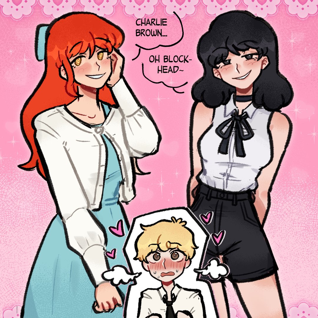 sourpromises's tweet image. Who will you choose, Charlie Brown??
#Charlucy #Charheather #Peanuts