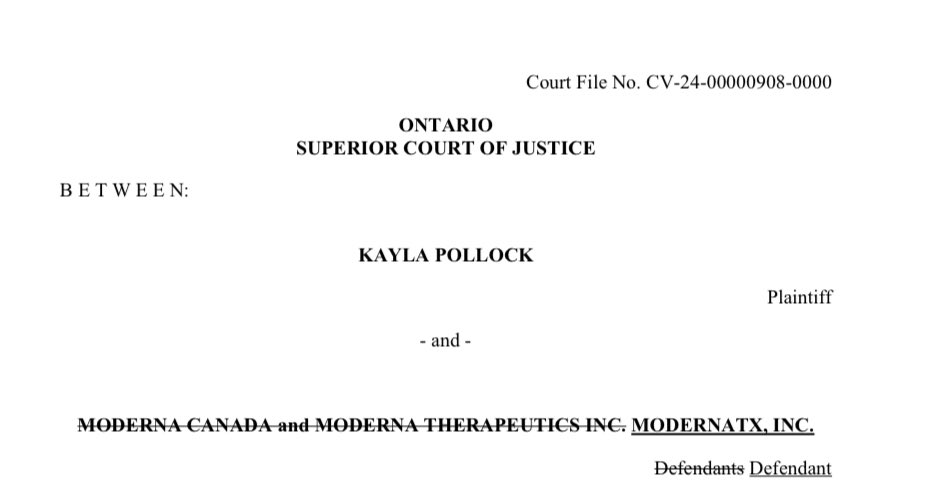 I’d love it if you all followed me as I have North America’s first trial by jury against Moderna.