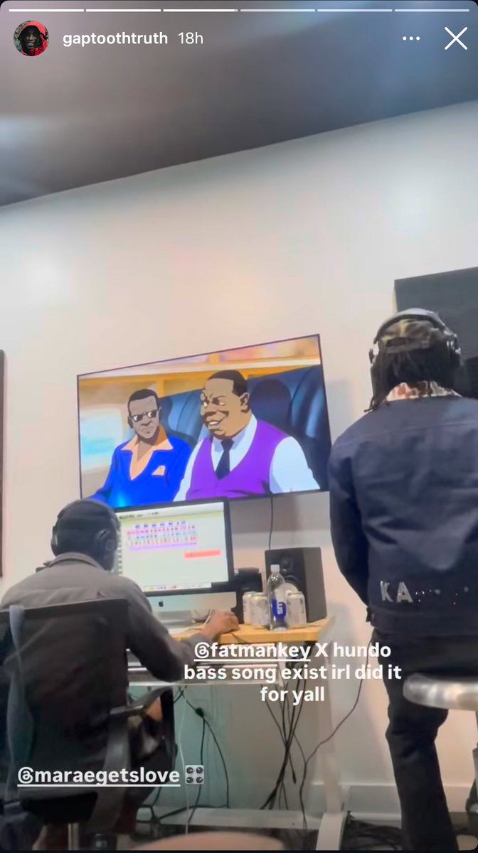 Hundo and Key! in the studio