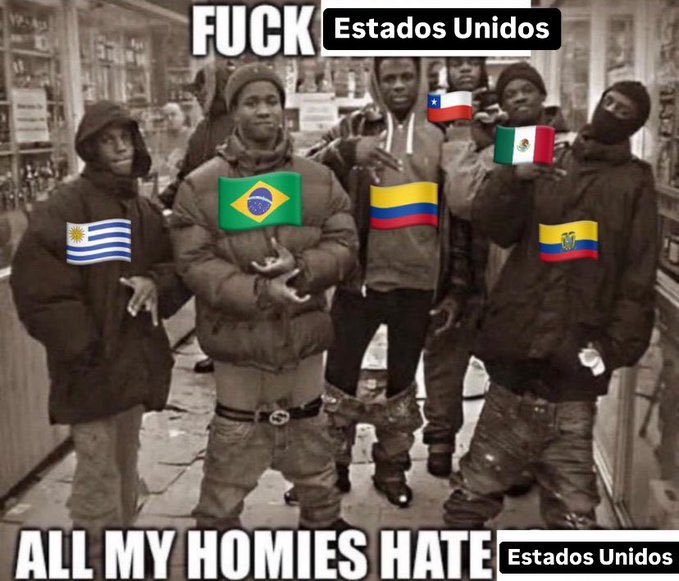 meus amigos do brasil siempre serán más latinos que tu, gringa estúpida