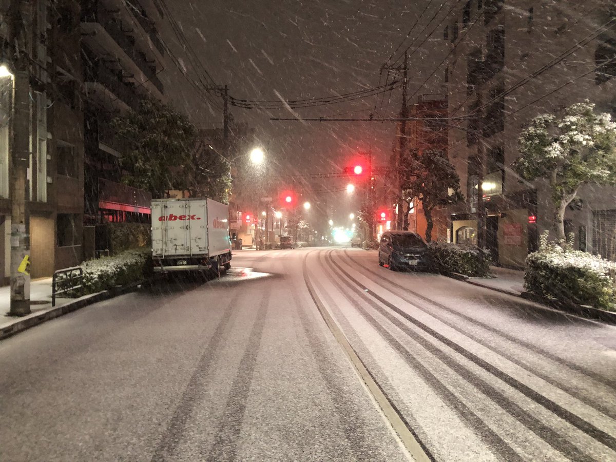 高円寺も雪が積もってきた。
この調子だと昼頃には雪だるまを作れそう。