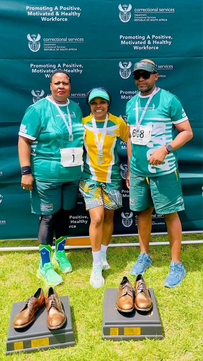 DCS_ZA's tweet photo. Bosiki and Mjobo shine as DCS top male and female finishers at the 27 For Freedom Race

#27ForFreedomRace #my27kilometersformadibas27years #RunForFreedom #MadibaLegacy #DCS https://t.co/PLLy9KmwrG