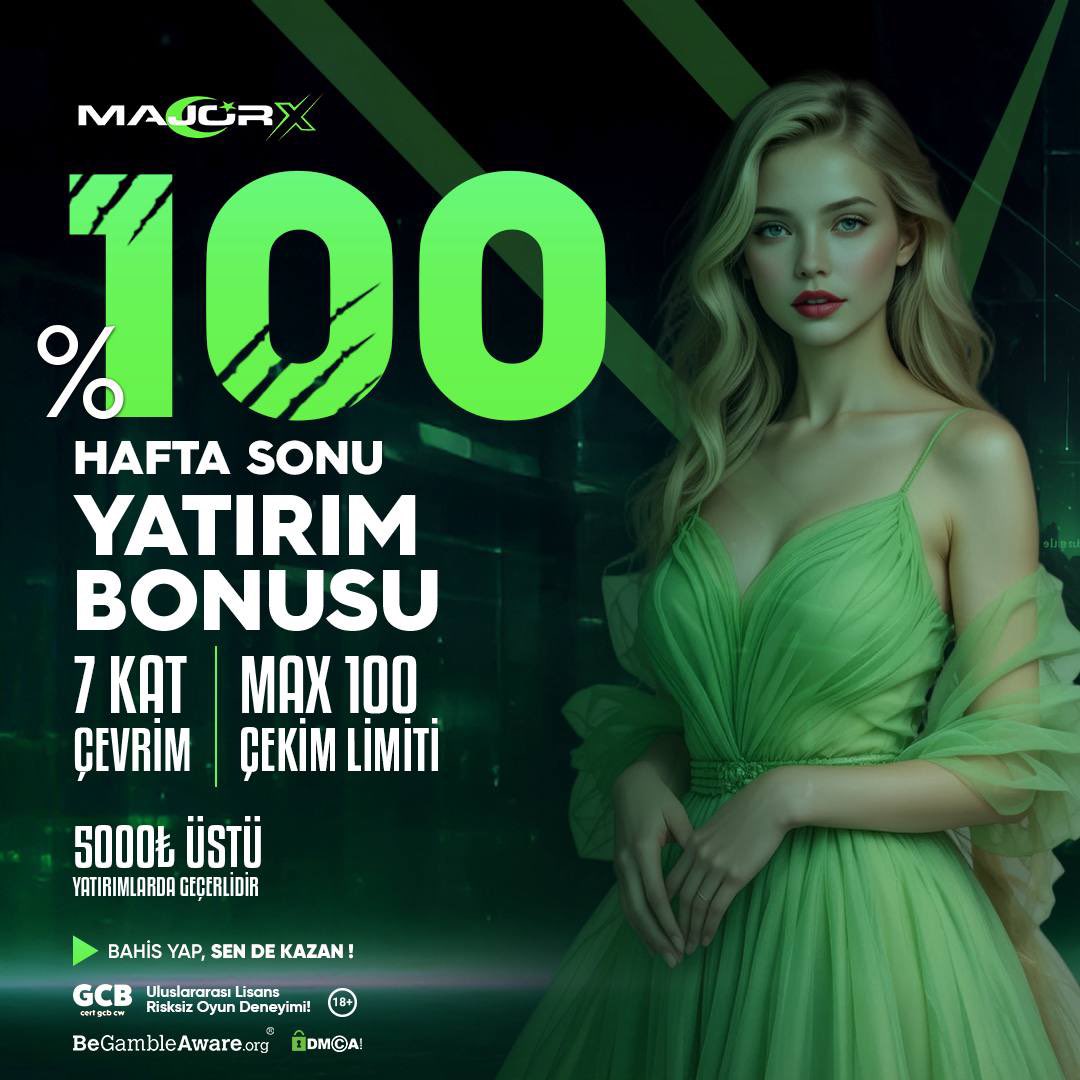 majorxgamecom's tweet photo. 🚨 MARJORX' TE   SİZLERE ÖZEL !!!

📢 %100 HAFTASONU YATIRIM BONUS SİZİ BEKLİYOR!!!📢

💸 KAZANCIN KAPILARI MAJORX' TE SONUNA KADAR AÇIK!!!💸

📣 %100' e varan bonuslar ile MAJORX sizin yanınızda!!! https://t.co/DsIvTXkpOs