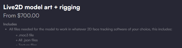 BunEclipseNSFW's tweet photo. ˚.⋆⏾ Taking a VTuber model slot! ⏾⋆.˚

⟡ 700 USD!
⟡ Fullbody art + rigging!
⟡ Will be completed within the year!
⟡ DM me on VGen if you're interested!

⟡ Examples and links below! ♡ https://t.co/BSpSiUggUS